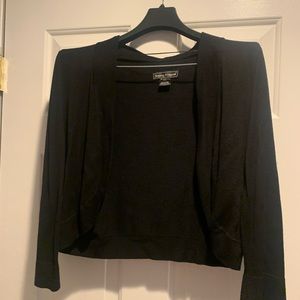 Jessica Howard black knit shrug sweater